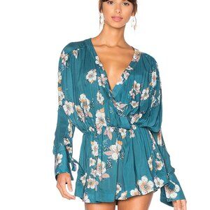 Free People Tuscan Dreams Turquoise Tunic S